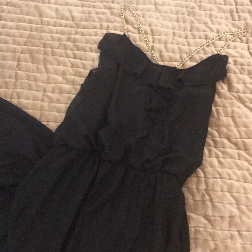 Women’s jumpsuit size large with sheer legs